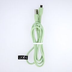 Maxlife MXUC-04 kabelis USB - microUSB 1,0 m 3A, zaļš cena un informācija | Savienotājkabeļi | 220.lv