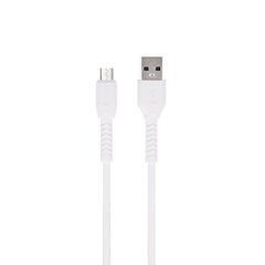 Maxlife MXUC-04 kabelis USB - microUSB 1,0 m 3A, balts cena un informācija | Savienotājkabeļi | 220.lv