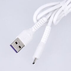Maxlife MXUC-04 cable USB - microUSB 1,0 m 3A white цена и информация | Кабели для телефонов | 220.lv