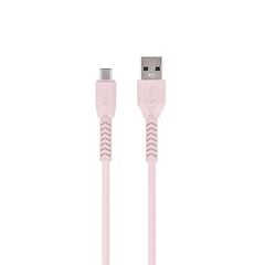 Maxlife MXUC-04 cable USB - USB-C 1,0 m 3A pink цена и информация | Кабели для телефонов | 220.lv