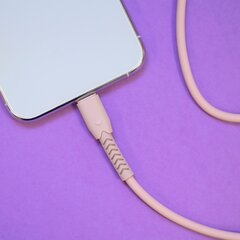 Maxlife MXUC-04 kabelis USB - USB-C 1,0 m 3A, rozā cena un informācija | Savienotājkabeļi | 220.lv