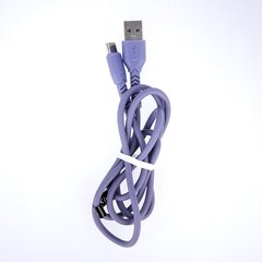 Maxlife MXUC-04 kabelis USB - USB-C 1,0 m 3A, violets cena un informācija | Savienotājkabeļi | 220.lv