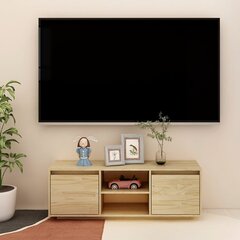 vidaXL TV skapītis, 110x30x40 cm, priedes masīvkoks цена и информация | Тумбы под телевизор | 220.lv