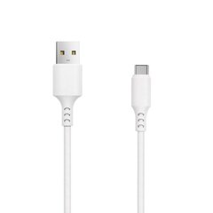 Setty kabelis USB - USB-C 1,0 m 3A, balts cena un informācija | Savienotājkabeļi | 220.lv