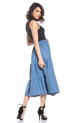 Хлопковая длинная юбка Tessita T339, джинсово-синий цена и информация | Юбки | 220.lv