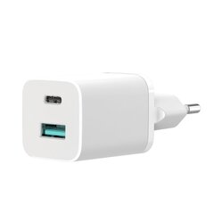 XO wall charger HN238A white 2USB QC3.0 / PD USB-C 30W цена и информация | Зарядные устройства для телефонов | 220.lv