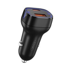 XO auto lādētājs CC37 PD QC 3.0 20W 1X USB 1x USB-C, melns цена и информация | Зарядные устройства для телефонов | 220.lv