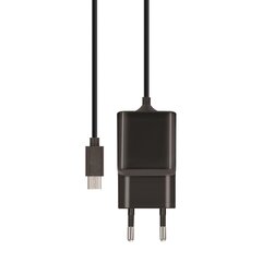 Maxlife MXTC-03 lādētājs 2.1A, melns ar microUSB kabeli 1 m cena un informācija | Lādētāji un adapteri | 220.lv