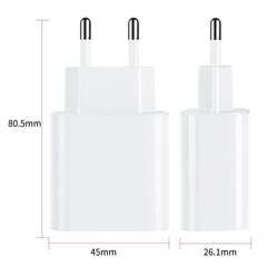 Maxlife MXTC-05 PD charger 1x USB-C 20W white цена и информация | Зарядные устройства для телефонов | 220.lv