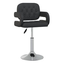 vidaXL Вращающиеся обеденные стулья, 2 шт, черный цвет, искусственная кожа цена и информация | Стулья для кухни и столовой | 220.lv