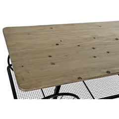 Mazs galdiņš DKD Home Decor Egle Melns Metāls PVC (112 x 54 x 52 cm) cena un informācija | Žurnālgaldiņi | 220.lv