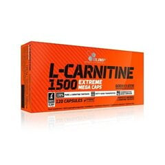 Olimp L-carnitine 1500 Extreme Mega Caps 120 kaps. cena un informācija | L-karnitīns | 220.lv