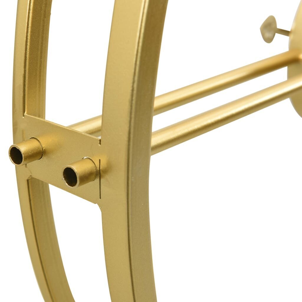 vidaXL sienas pulkstenis, 52 cm, zelta krāsas dzelzs cena un informācija | Pulksteņi | 220.lv