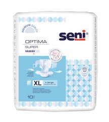 Подгузники с эластичным поясом Seni Optima Super, XL размер, 10 шт. цена и информация | Подгузники, прокладки, одноразовые пеленки для взрослых | 220.lv