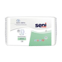 SENI San Plus ieliktņi 30gab. cena un informācija | Autiņbiksītes, higiēniskās paketes, vienreizlietojamie paladziņi pieaugušajiem | 220.lv
