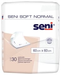 Впитывающие пеленки Seni Soft Normal, 60x60 см, 30 шт. цена и информация | Подгузники, прокладки, одноразовые пеленки для взрослых | 220.lv