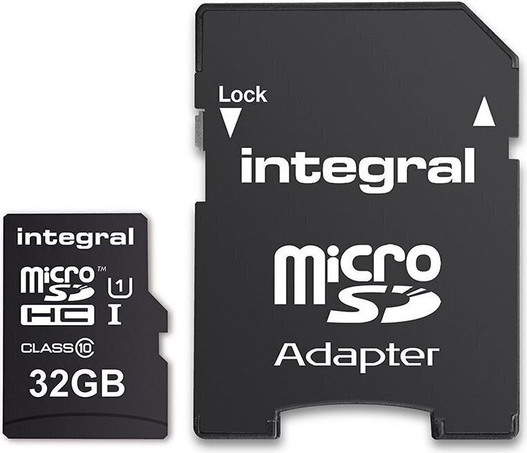 Integral 32GB microSDHC/XC 90MB/s Class 10 cena un informācija | Atmiņas kartes mobilajiem telefoniem | 220.lv