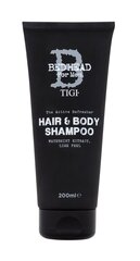 Matu un ķermeņa šampūns Tigi Bed Head vīriešiem, 200 ml cena un informācija | Šampūni | 220.lv