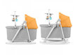 Šūpuļkrēsls-šūpoles Kindekraft Nola 5in1, forest yellow, KBNOLA00YEL0000 cena un informācija | Bērnu šūpuļkrēsliņi | 220.lv