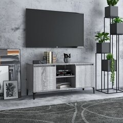 vidaXL TV skapītis ar metāla kājām, pelēka ozola krāsa, 103,5x35x50 cm цена и информация |  Тумбы под телевизор | 220.lv