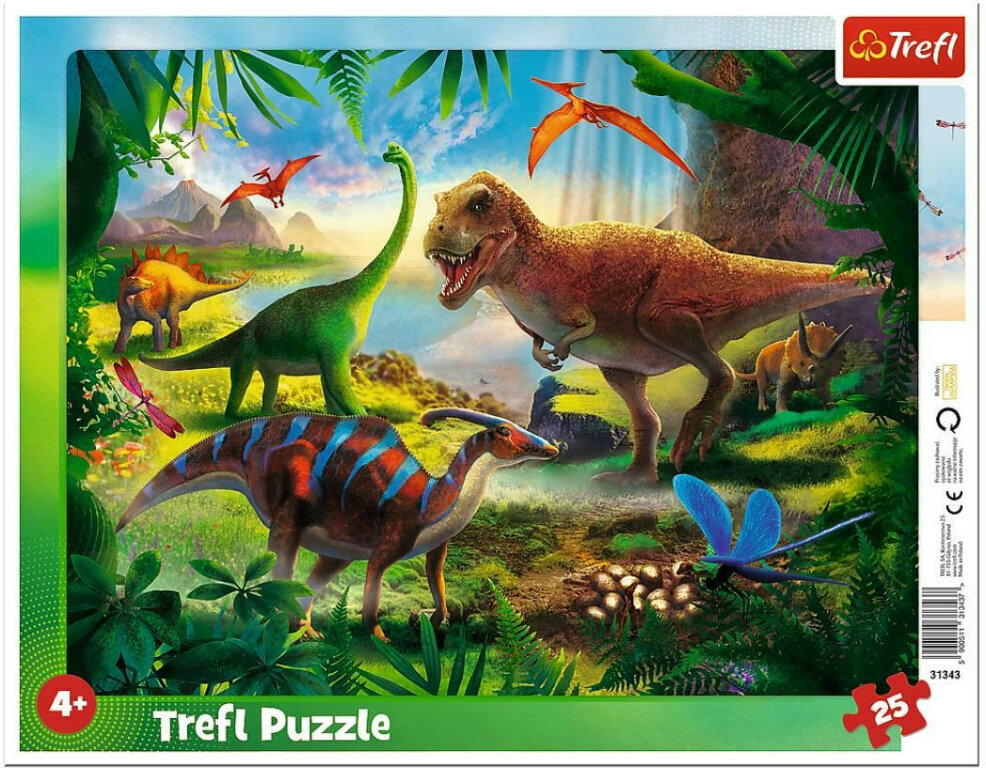 Puzle 240 dinozauri / *25gab цена и информация | Puzles, 3D puzles | 220.lv