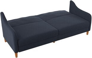 Dīvāns DHP Jasper Coil, tumši zils cena un informācija | Dīvāni | 220.lv