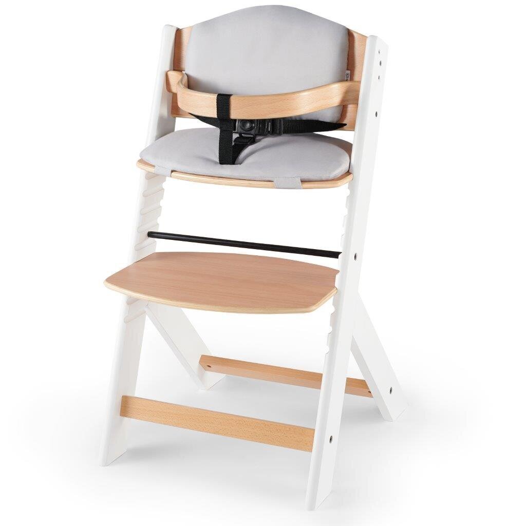 Barošanas krēsls ar spilveniem Kinderkraft Enock, Whitewood cena un informācija | Barošanas krēsli | 220.lv