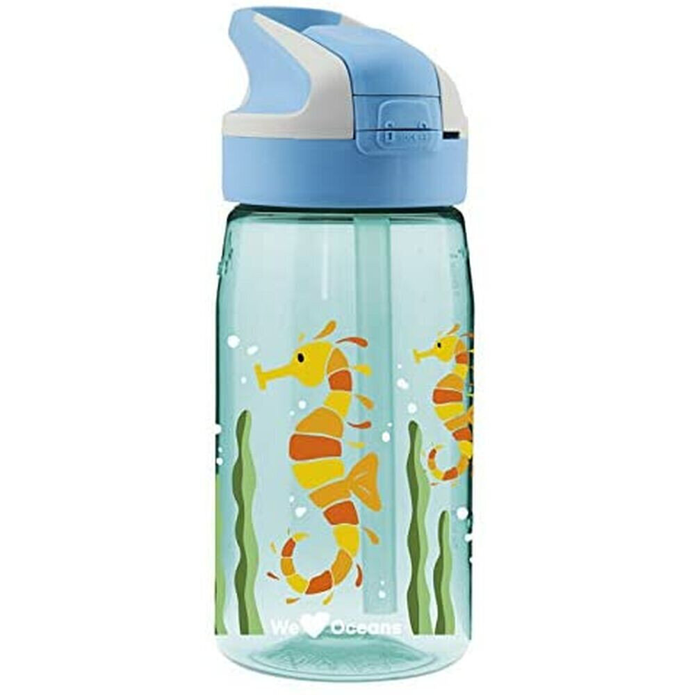 Ūdens pudele Laken Summit Sea Horse Zils Aquamarine (0,45 L) cena un informācija | Ūdens pudeles | 220.lv