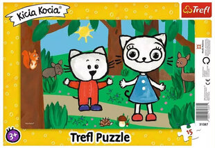 Puzzle 247 kicia kocia/ *15шт цена и информация | Пазлы | 220.lv