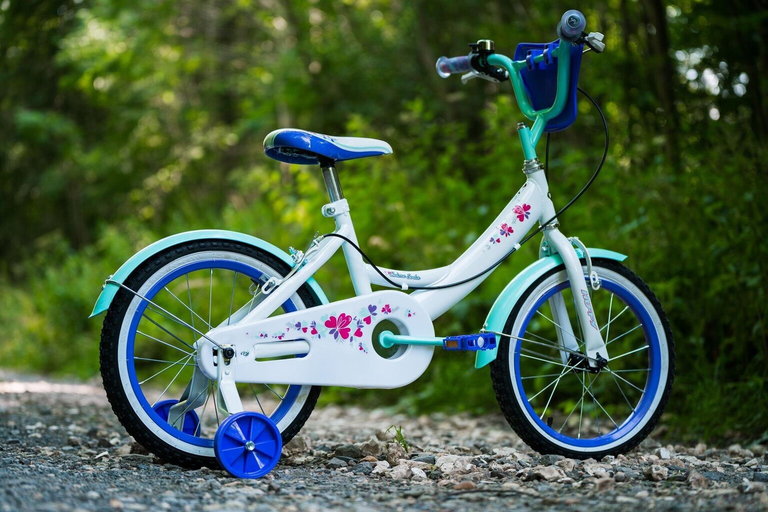 Velosipēds bērniem Huffy Crème Soda 16", balts/violets cena un informācija | Velosipēdi | 220.lv