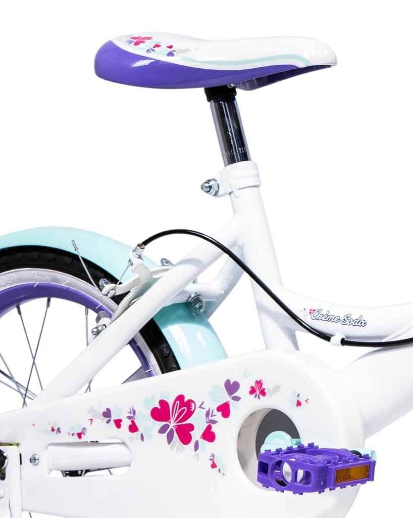 Velosipēds bērniem Huffy Crème Soda 16", balts/violets cena un informācija | Velosipēdi | 220.lv