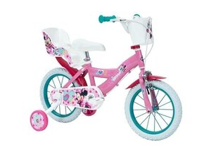 Velosipēds bērniem Huffy Minnie 14", rozā/balts цена и информация | Велосипеды | 220.lv