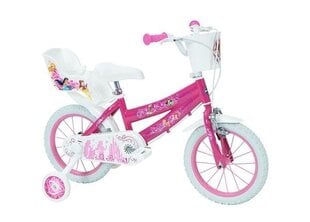 Velosipēds bērniem Huffy Princess 14" Bike, balts/rozā cena un informācija | Velosipēdi | 220.lv