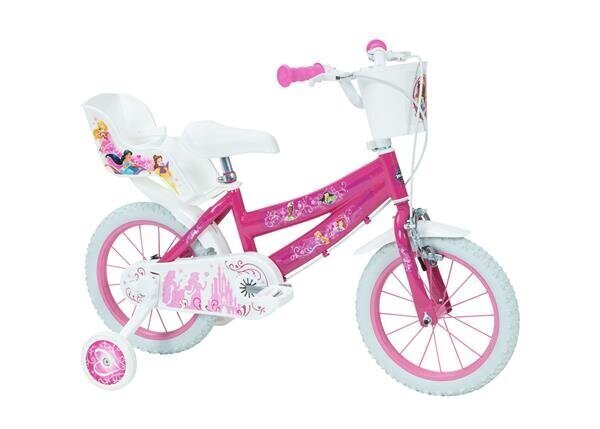 Velosipēds bērniem Huffy Princess 14" Bike, balts/rozā цена и информация | Velosipēdi | 220.lv