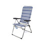 Saliekamais Krēsls Color Baby Mykonos Pludmale Alumīnijs Strīpains (61 X 69 X 108 cm) cena un informācija | Sauļošanās krēsli | 220.lv
