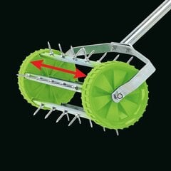 Draper Tools zālāja aerators, manuāls, 450 mm, zaļš цена и информация | Культиваторы, мотоблоки, аэраторы | 220.lv