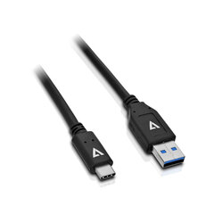 USB kabelis V7 V7U2C-1M-BLK-1E цена и информация | Кабели и провода | 220.lv