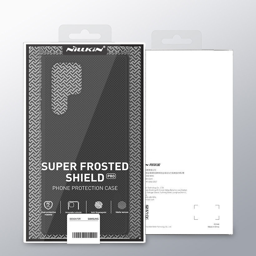 Nillkin Super Frosted Shield Pro vāciņš, piemērots Samsung Galaxy S22 Ultra, melns cena un informācija | Telefonu vāciņi, maciņi | 220.lv