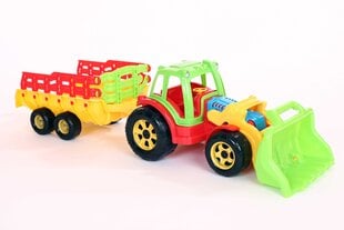 Трактор с пилой + тележка Raider цена и информация | Игрушки для мальчиков | 220.lv