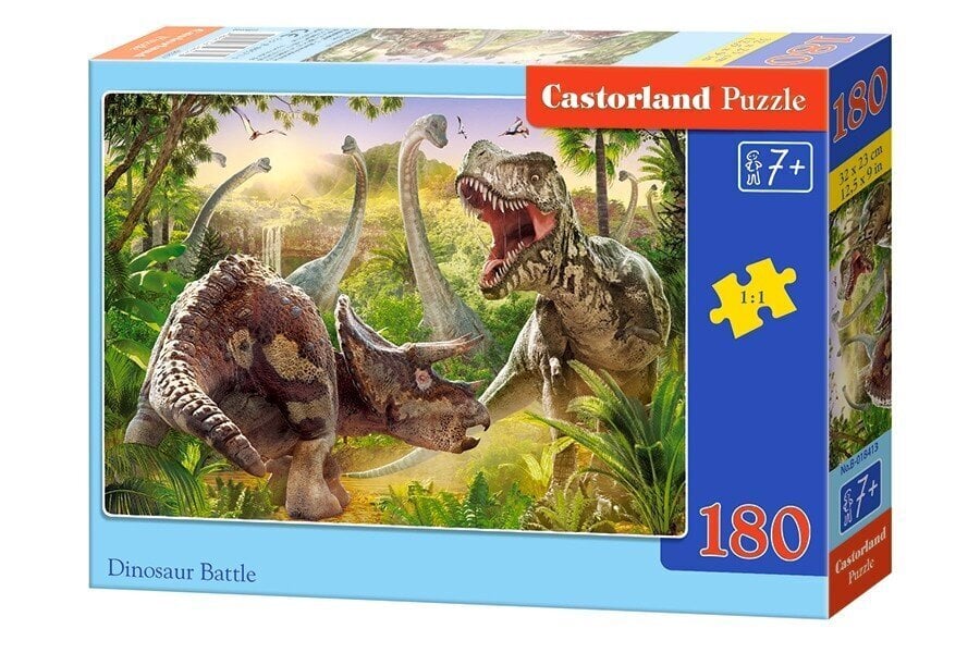 Puzle Dinozauru kauja *180* цена и информация | Puzles, 3D puzles | 220.lv