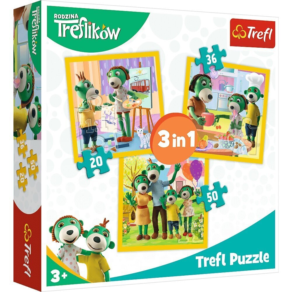 Puzle 170 treflikow/ *3in1gab цена и информация | Puzles, 3D puzles | 220.lv