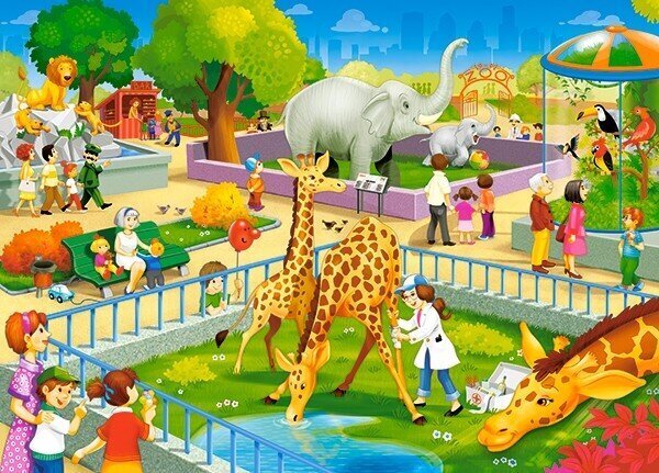 Puzle ZOO *60* цена и информация | Puzles, 3D puzles | 220.lv