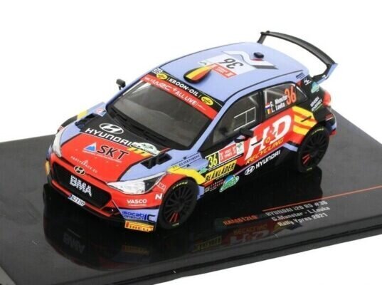 Hyundai i20 N Rally 2 #36 Rally Ypres 2021 G.Munster/L.Louka 1:43 IXO RAM812 цена и информация | Rotaļlietas zēniem | 220.lv