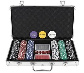 Покер - набор из 300 фишек в чемодане HQ цена и информация | Азартные игры | 220.lv