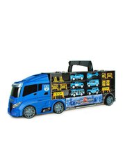Mašīnu komplekts SMART TOYS Police Storage Truck with cars 666-08G cena un informācija | Rotaļlietas zēniem | 220.lv