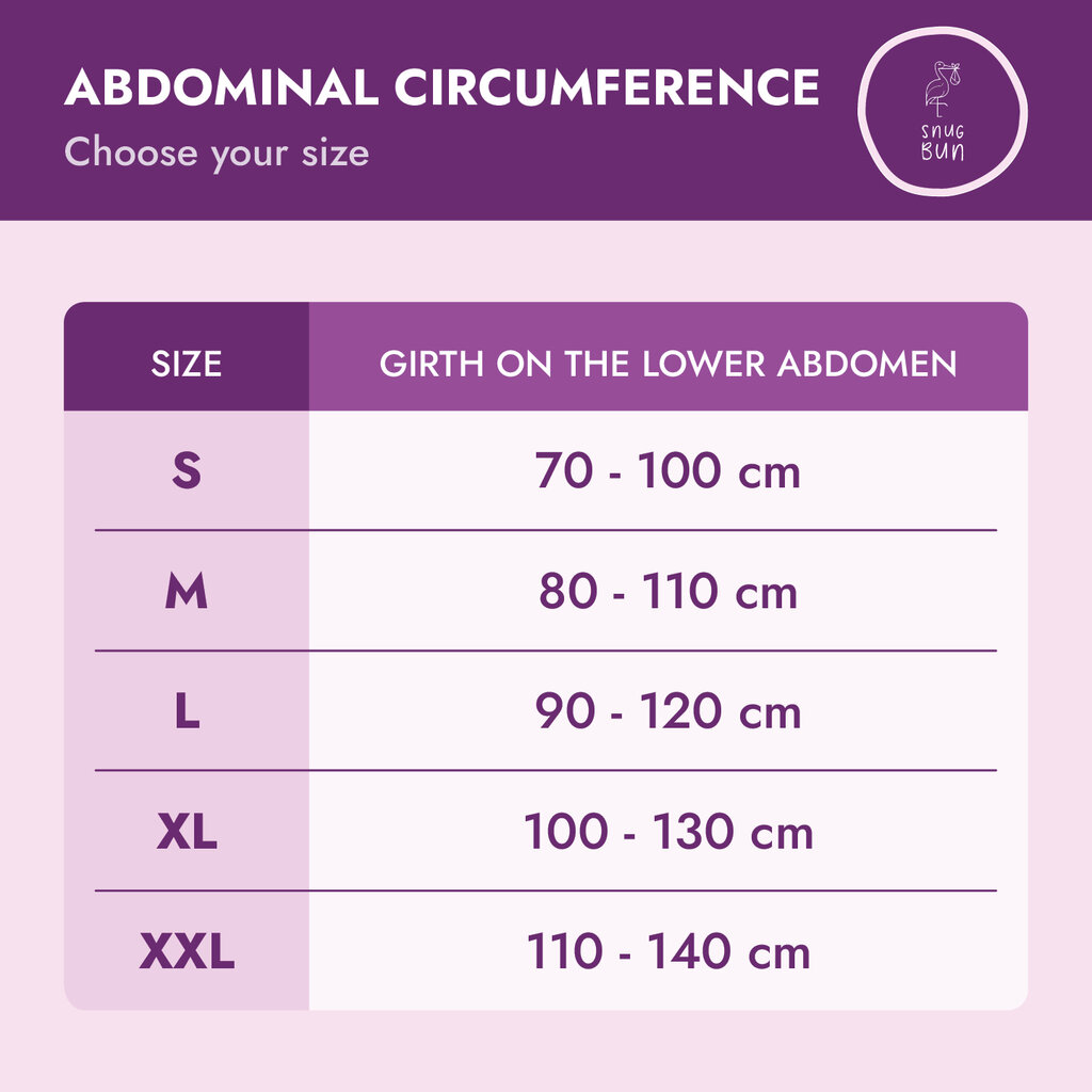 Universāls pārsējs grūtniecēm 5 in1: pirms un pēc dzemdībām Snug Bun цена и информация | Higiēnas preces māmiņām | 220.lv