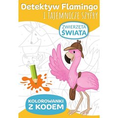 detektīvs flamingo - pasaules dzīvnieki cena un informācija | Krāsojamās grāmatas | 220.lv