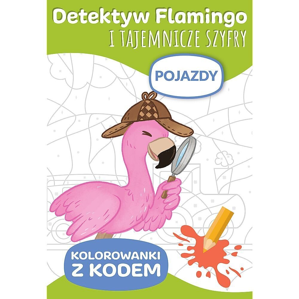 flamingo detektīvs - transportlīdzekļi цена и информация | Krāsojamās grāmatas | 220.lv