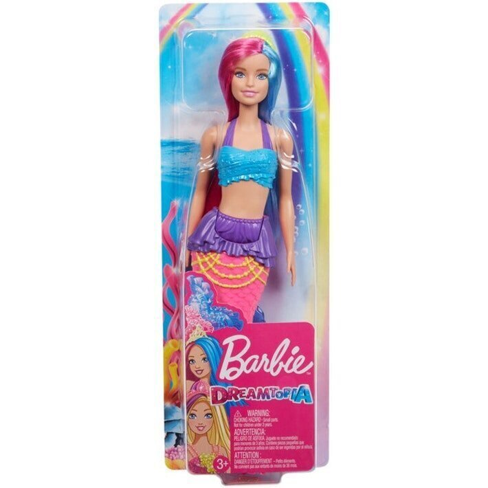 Lelle Barbie Dreamtopia Pink and Blue Hair Mermaid Doll цена и информация | Rotaļlietas meitenēm | 220.lv