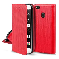 Maciņš Smart Magnet Xiaomi Redmi Note 10/Redmi Note 10S sarkans cena un informācija | Telefonu vāciņi, maciņi | 220.lv